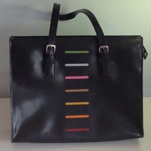 Jack George's briefcase. Black with multi inserts